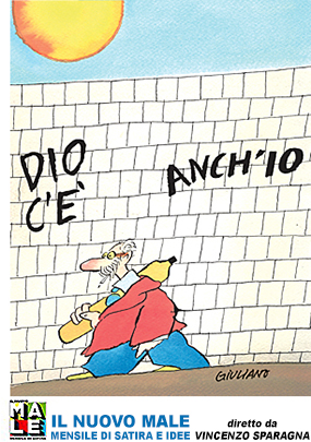 IL MALE, mensile di satira e idee, diretto da Vincenzo Sparagna. Vignetta di Giuliano, pubblicata su IL NUOVO MALE n.12 (febbraio 2013)