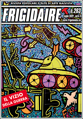 Frigidaire n.263, edizione tabloid a colori di 4 pagine. Direttore Vincenzo Sparagna, coordinamento, colori e grafica di Maila Navarra