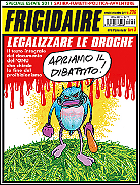 Frigidaire n. 236, agosto-settembre 2011. Direttore Vincenzo Sparagna, coordinamento, colori e grafica di Maila Navarra