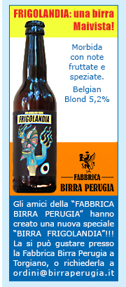 NUOVA BIRRA FRIGOLANDIA creata dalla Fabbrica Birra Perugia
